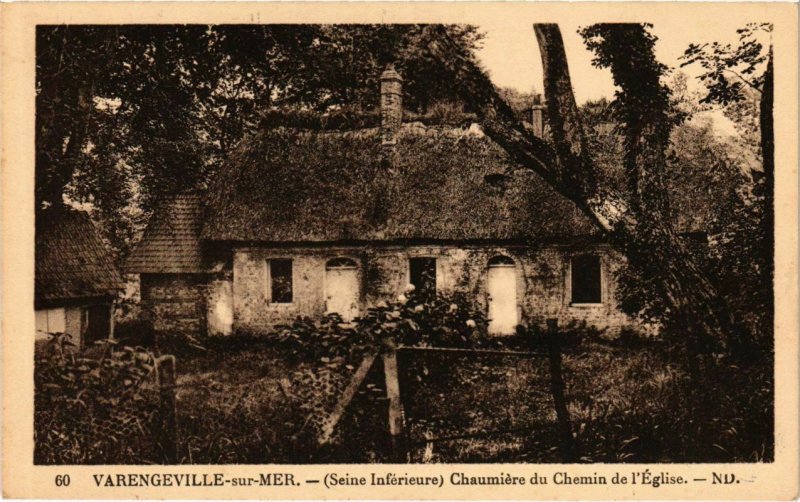 CPA VARENGEVILLE-sur-MER - Chaumiere di Chemin de l'Église (105811)