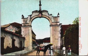 Mexico Amecameca de Juárez Una Calle Vintage Postcard C078