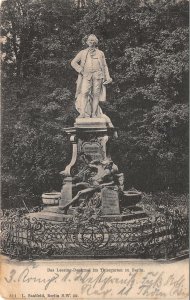 Lot214 germany the lessing monument in the tiergarten of berlin