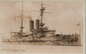 RPPC British Royal Navy HMS Prince of Wales