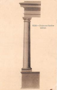 BF35278 colonne d ordre toscan sculpture art  front/back scan