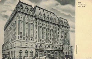 Early1900’s Hotel Astor New York City N.Y. Horse Carriages Postcard 10c1-438