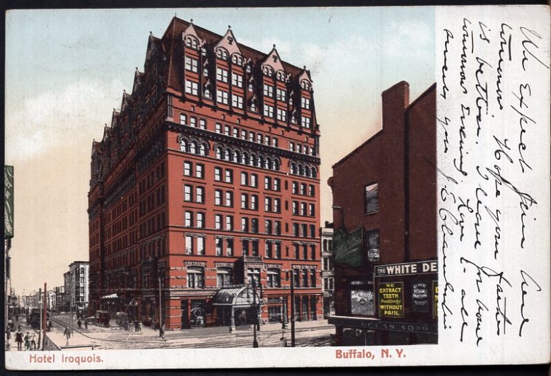 New York BUFFALO Hotel Iroquois - pm1906 - Und/B Vintage