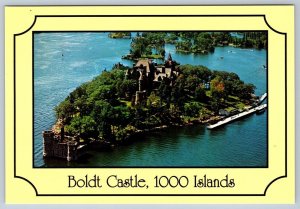 Boldt Castle, Heart Island, Thousand Islands New York, Aerial View Postcard #5