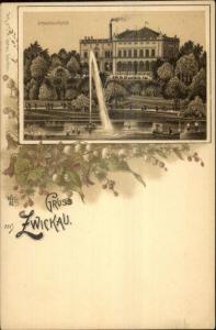 Gruss Aus Zwickau Germany c1900 Postcard