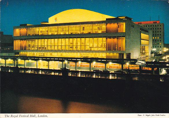 England London Royal Festival Hall by Night