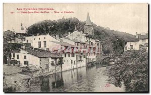 Old Postcard From Port Saint Jean Pied Nive and Citadel