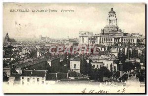 Old Postcard Brussels Courthouse Panorama