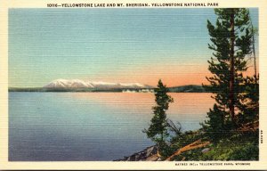 Yellowstone National Park Yellowstone Lake and Mt Sheridan Curteich