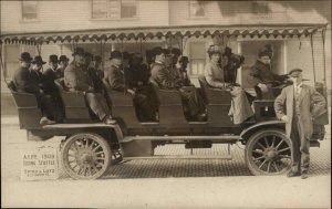 Alasaka Yukon Pacific Expo Sightseeing Bus Seattle WA Real Photo Postcard