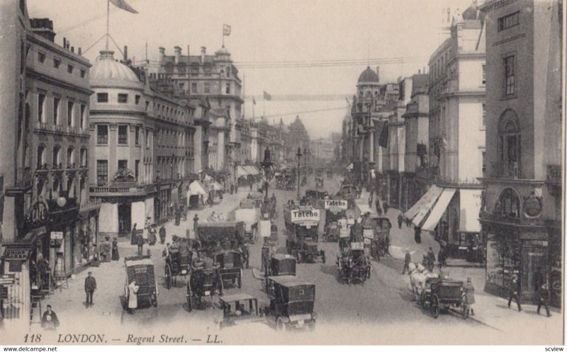 LONDON, England, 1900-10s; Regent Street