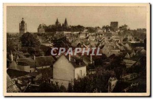 Loches - Vue Generale on the City - The Tower St Antoine - The Royal Castle -...