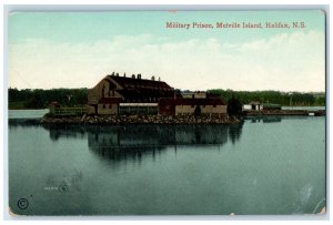 c1910 Military Prison Melville Island Halifax NS Canada Antique Postcard 