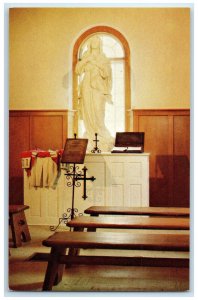 c1960's Interior View Church of St Charles Grand Pre Nova Scotia Canada Postcard