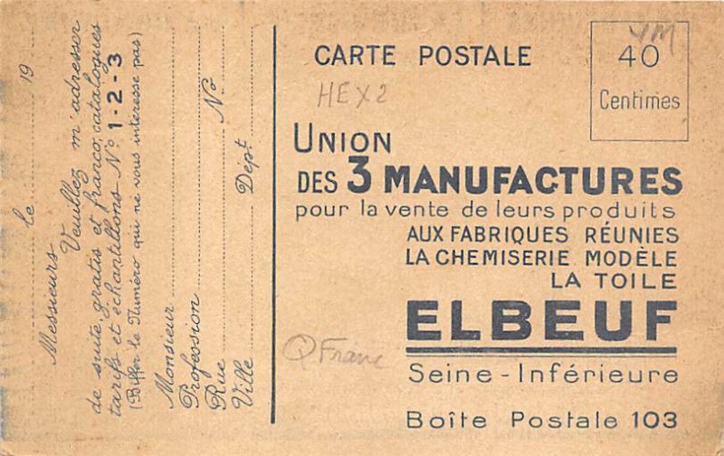 Advertising Clothing Postcard