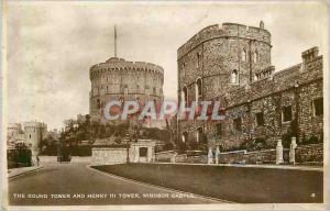 Old Postcard The Round Tower and Henry III Tower Windsor Castle