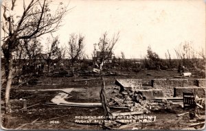 Real Photo PC Resident Section After Tornado August 21, 1918 Tyler, Minnesota