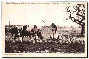 Postcard Former Cistercian Abbey of Nd Dombes Marlieux station and post Trapp...