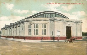 Postcard Ohio Cleveland Elysium Ice Skating Rink auto occupation Kwin 23-8536