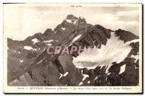Postcard Old Surroundings Queyras Abries Mont Viso saw Roche Taillante