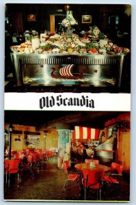 Miami Florida Postcard Old Scandia Opa-Locka Smorgasbord c1960 Vintage Antique