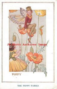 Margaret Tarrant, Medici Society, Fairies in Our Garden, Poppy,The Poppy Fairies