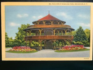 Vintage Postcard 1934 Pavilion at Highland Park Rochester New York