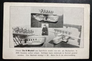 Mint Dornier DOX Seaplane Picture Postcard Model Design