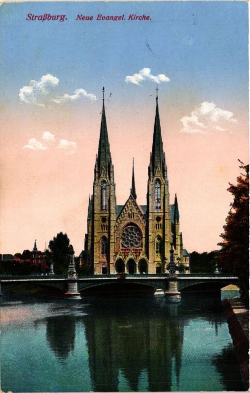 CPA AK STRASSBURG - Neue Evangel Kirche (474829)