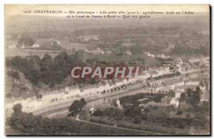 Old Postcard Chateaulin Picturesque Site Nice little town