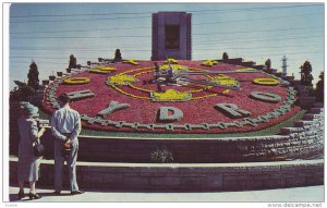 Ontario Hydro Floral Clock, NIAGARA FALLS, Ontario, Canada, 40-60´s