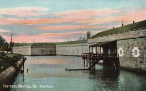 Vintage Postcard The Moat Fortress Monroe Virginia VA Hugh C. Leighton Publisher