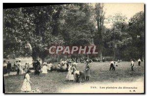 Old Postcard From Paris Pleasures Dirmanche