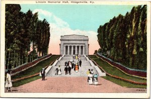 Postcard KY Hodgenville Lincoln Memorial Hall