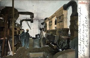 Black Americana Labor Workers Cottin Gin Machinery c1905 Postcard