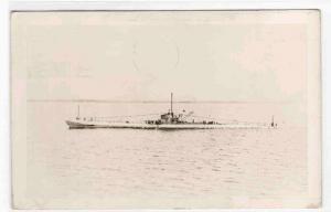 USS Barracuda SS-163 Navy Submarine 1941 RPPC postcard