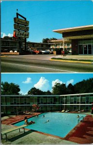 Vtg Avanelle Motor Lodge Hot Springs National Park Arkansas AR Chrome Postcard