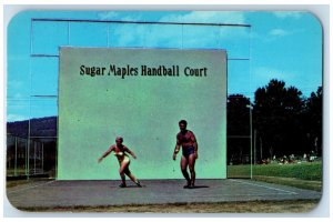 c1960's Maplecrest Catskills handball court Sugar Maples New York NY  Postcard