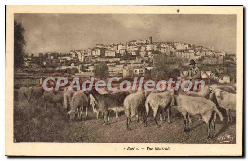 Postcard Old Biot general view