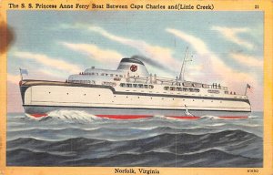 SS Princess Anne Ferry Boat Ferry Ship Unused 