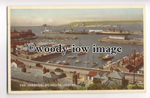 f0460 - Ferry in St Helier Harbour , Jersey - postcard
