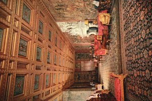 Postcard The Saloon Longleat One Of The Many Splendid Italian Ceiling Painting