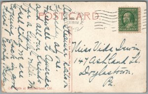 SUMMERLAND CA OIL WELLS ANTIQUE POSTCARD