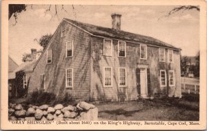 PC Gray Shingles Tea Room on King's Highway, Barnstable, Cape Cod Massachusetts