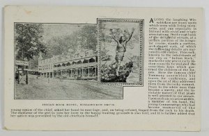 Pennsylvania INDIAN ROCK HOTEL Wissahickon Drive 1907 to Manhattan Postcard S6