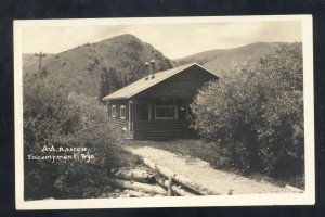 RPPC ENCAMPMENT WYOMING RANCH HOUSE AA RANCH REAL PHOTO POSTCARD