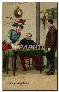 Postcard Old Army Voluntary commitment