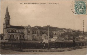 CPA HOULGATE BEUZEVAL - Place de l'Eglise (1229170) 