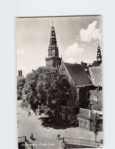 Postcard Old Church, Amsterdam, Netherlands