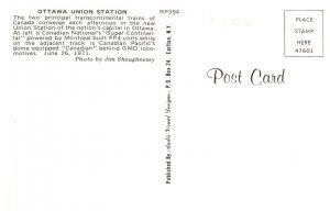 Ottawa Union Station , Dome equipped Canadian